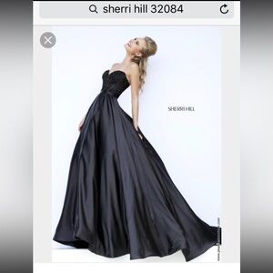 Sherri Hill Elegant Black Evening Dress